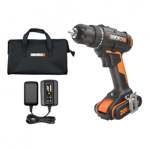 Worx WX100 - Taladro atornillador 20V  (1bat 2,0Ah)